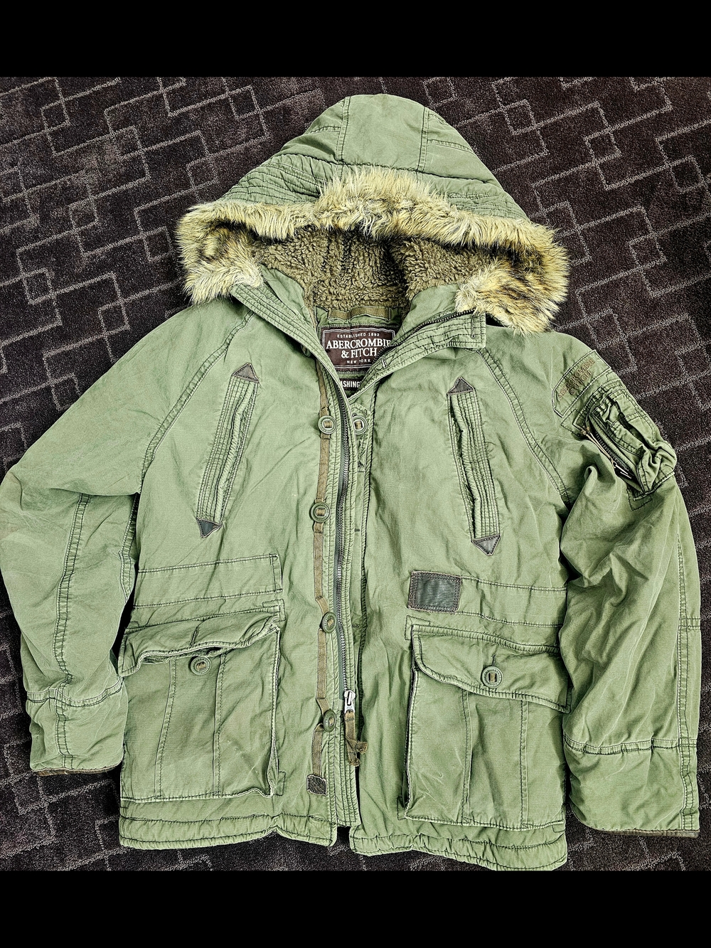 *NEVER WORN* Abercrombie & Fitch Green 2006 Mt Washington Heavy Jacket
